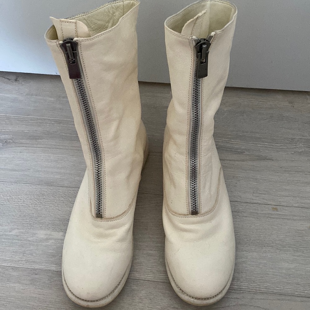 white boots